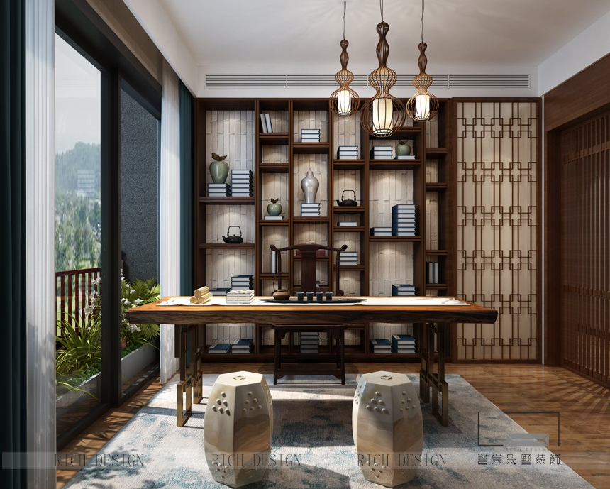 中式別墅裝修設計，典雅韻味的生活空間
